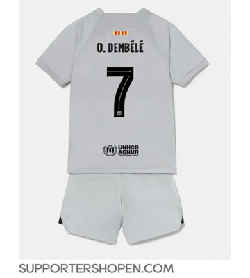 Barcelona Ousmane Dembele #7 Tredje tröja Barn 2022-23 Kortärmad (+ korta byxor)